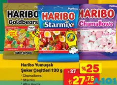 HARİBO YUMUŞAK ŞEKER ÇEŞİTLERİ 130 G